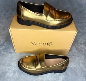 WYDR Studios Women’s Loafer Flats Metallic Bronze Slip-On US 10 EU 41